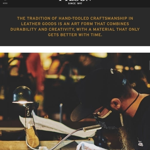 HAND-TOOLED leather